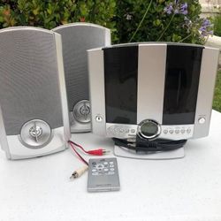 Cheap! GPX Home Music System Stereo CD Player AM / FM Radio 2 Speakers Remote 