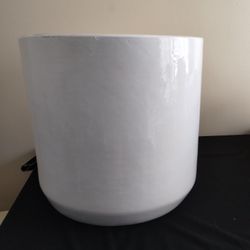 18" Glazed Deep Cylinder Ceramic Pot