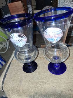 Two Bubba Gump Shrimp Glasses