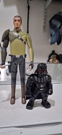 Star wars action figures. Good condition. 18' and 9 inches tall.