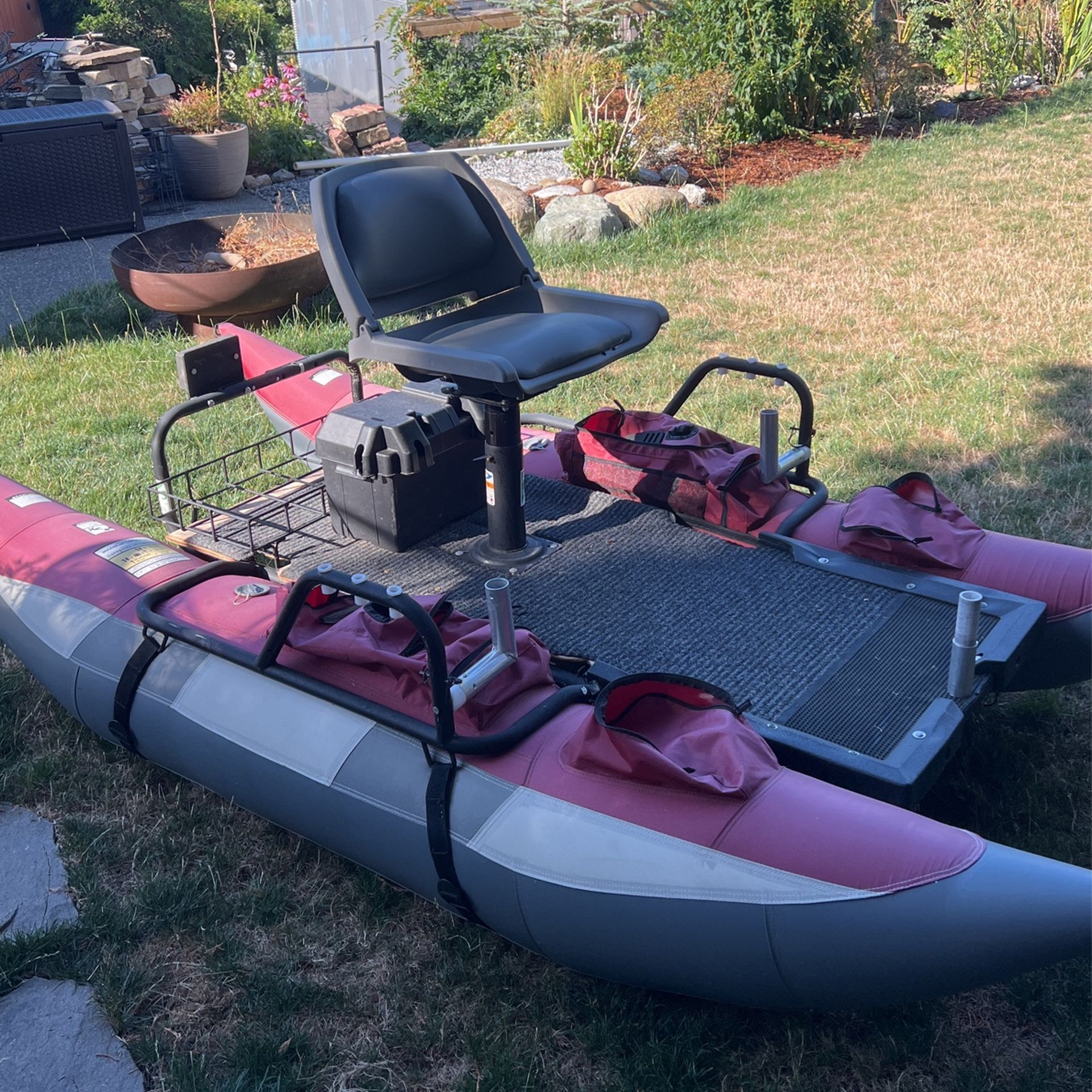 Wilderness inflatable pontoon boat
