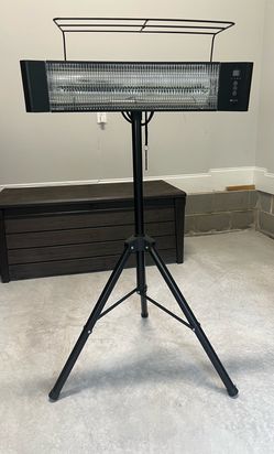 Utilitech 1500W Infrared Patio Heater with Remote & Tripod Stand