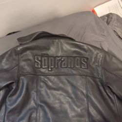 Soprano Leather Jacket Missing One Button 200 Firm