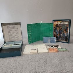 Vintage Stocks and Bonds Bookshelf Game 1964 By 3m Company Incomplete (W)