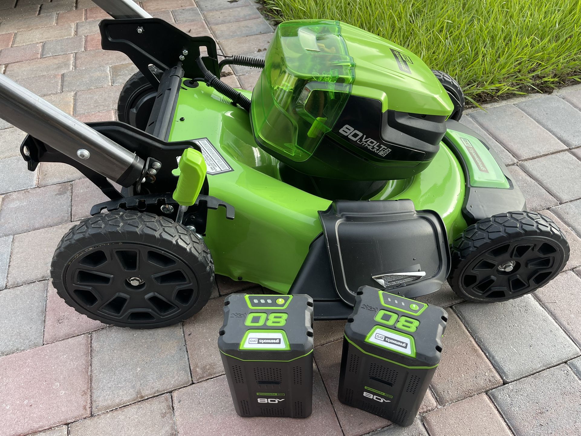 80V 21" Cordless Battery Self-Propelled Lawn Mower