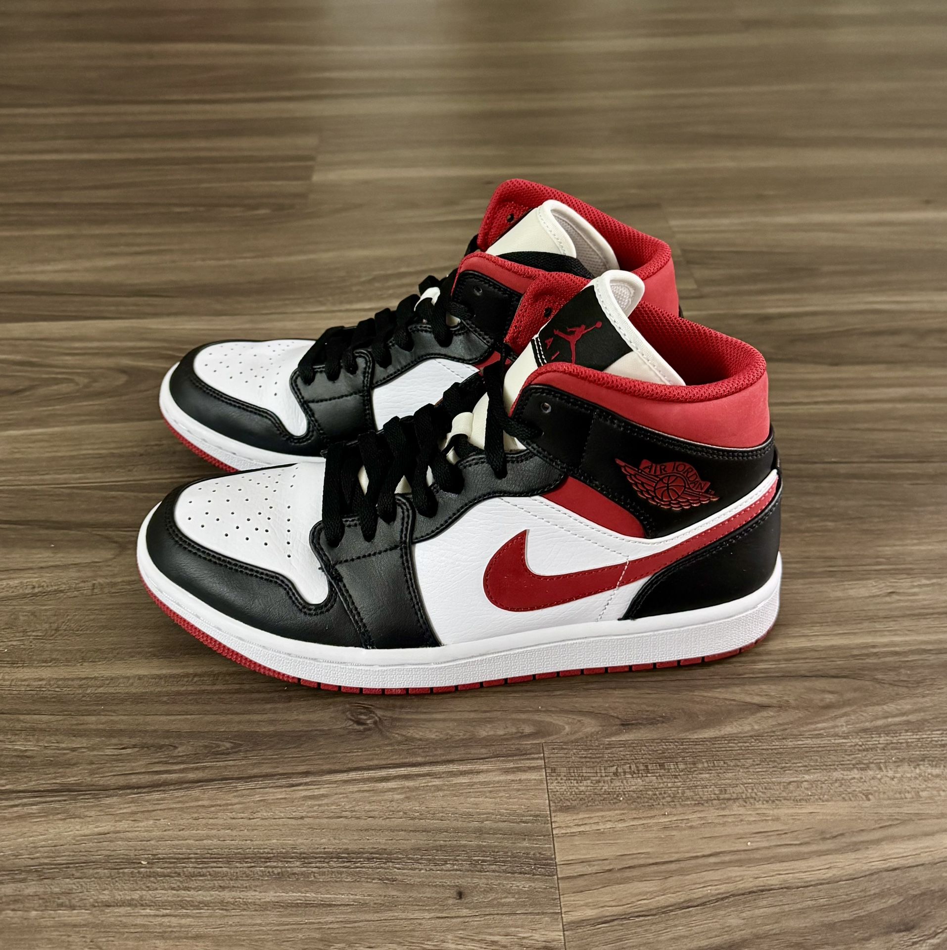 Jordan 1 Mid “Gym Red Black White” Men’s 8 or Women’s 9.5