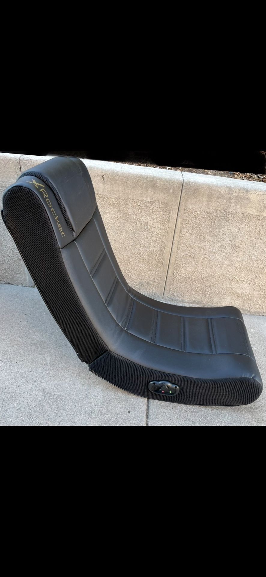 Gaming Chair X ROCKER Folding with Audio Built-in plug Speakers FIRM PRICE IN eagle rock