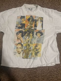 JET Magazine Collage Graphic T-Shirt White