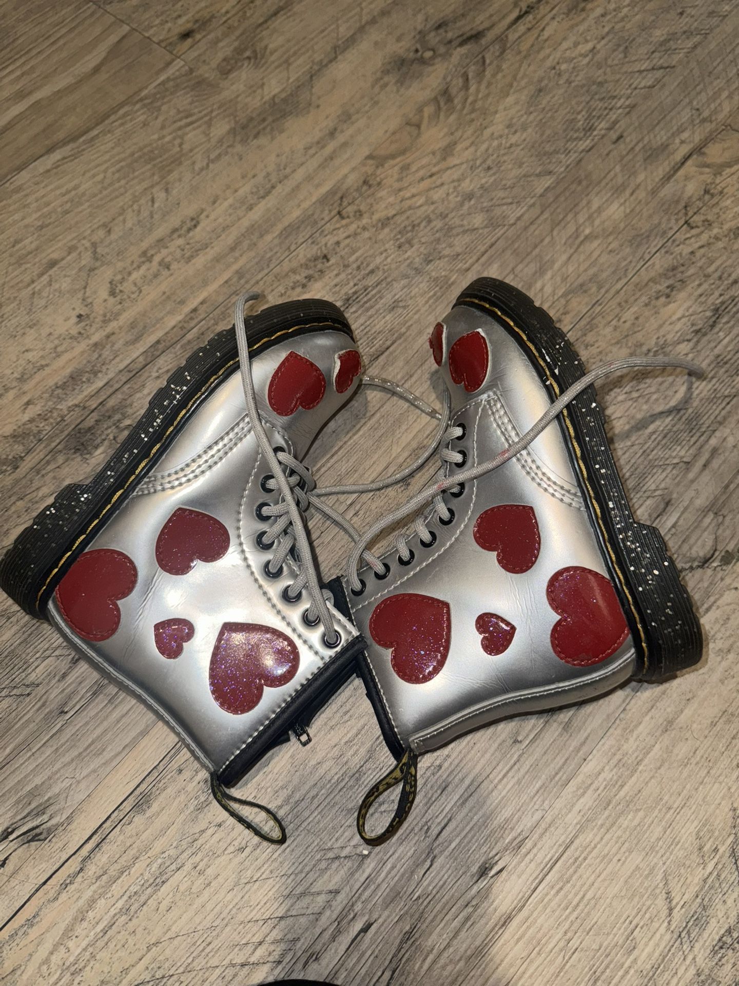 Dr. Martens Girls Boots With Hearts