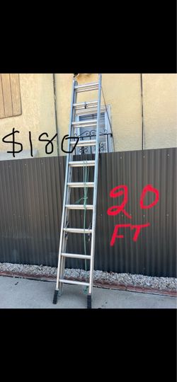 Excellent condition, 20 feet and more sizes available aluminum ladder