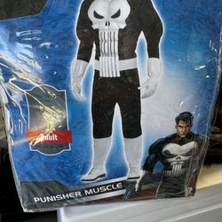 Marvel Punisher W/ Muscles Costume 