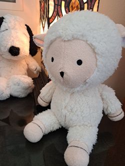 Sweet Plush Lamb to add to a Memorable baby Shower Basket  Or to Dress Up In Mini Cap &Gown  