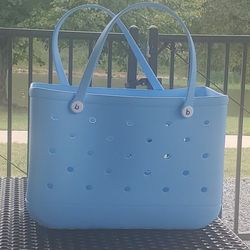 Extra Large Sky So Blue Eva Rubber Tote Bag
