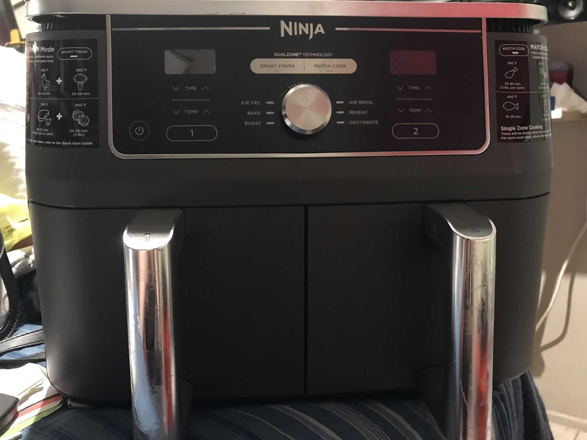 Ninja Double Basket Air Fryer (does Not Power On, For Parts)