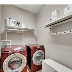 Samsung Front-Load Washer & Dryer Set - Merlot Red - Super Clean