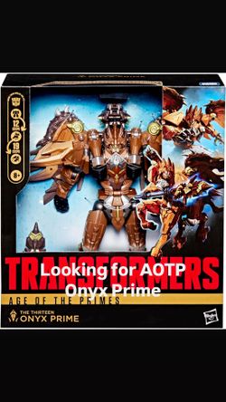 ISO Transformers Age of The Primes Onyx Prime