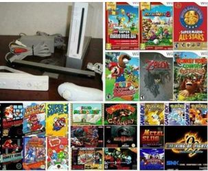 NINTENDO WII + 2500 GAMES INSTALLED