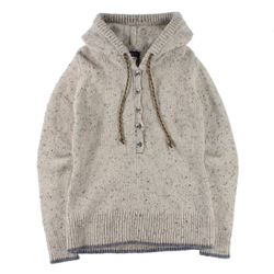 Patagonia Ranchito Sweater Womens Small Merino Wool Hoodie Button Oatmeal Beige 