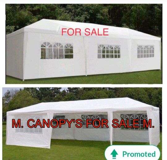 10x30 Canopy Tent Sidewalls Included 