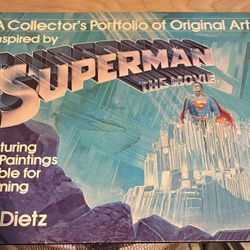 Superman The Movie Collector's Portfolio of Original Art 12 Paintings Jim Dietz
