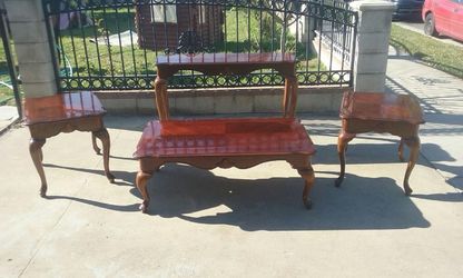 Cherrywood 4 pcs coffee table set