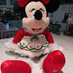 Mrs. Claus Minnie Mouse Christmas Plush