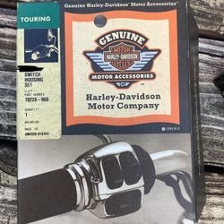 Harley Davidson Road King classic black control switch housing covers 