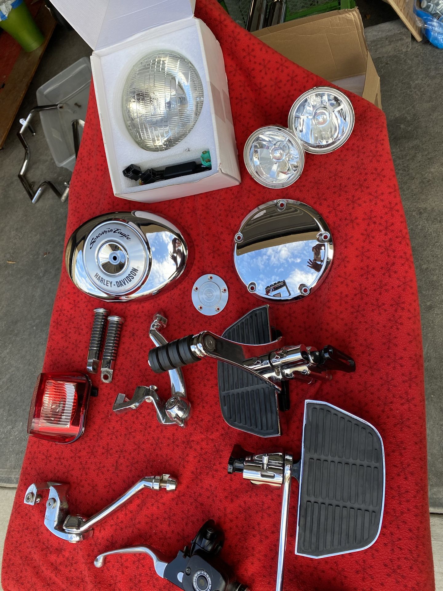 Assorted Used Harley Davidson Parts, All Are Off Of A 2004 Fatboy