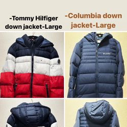 Tommy Hilfiger down jacket-Large -Columbia down jacket-Large