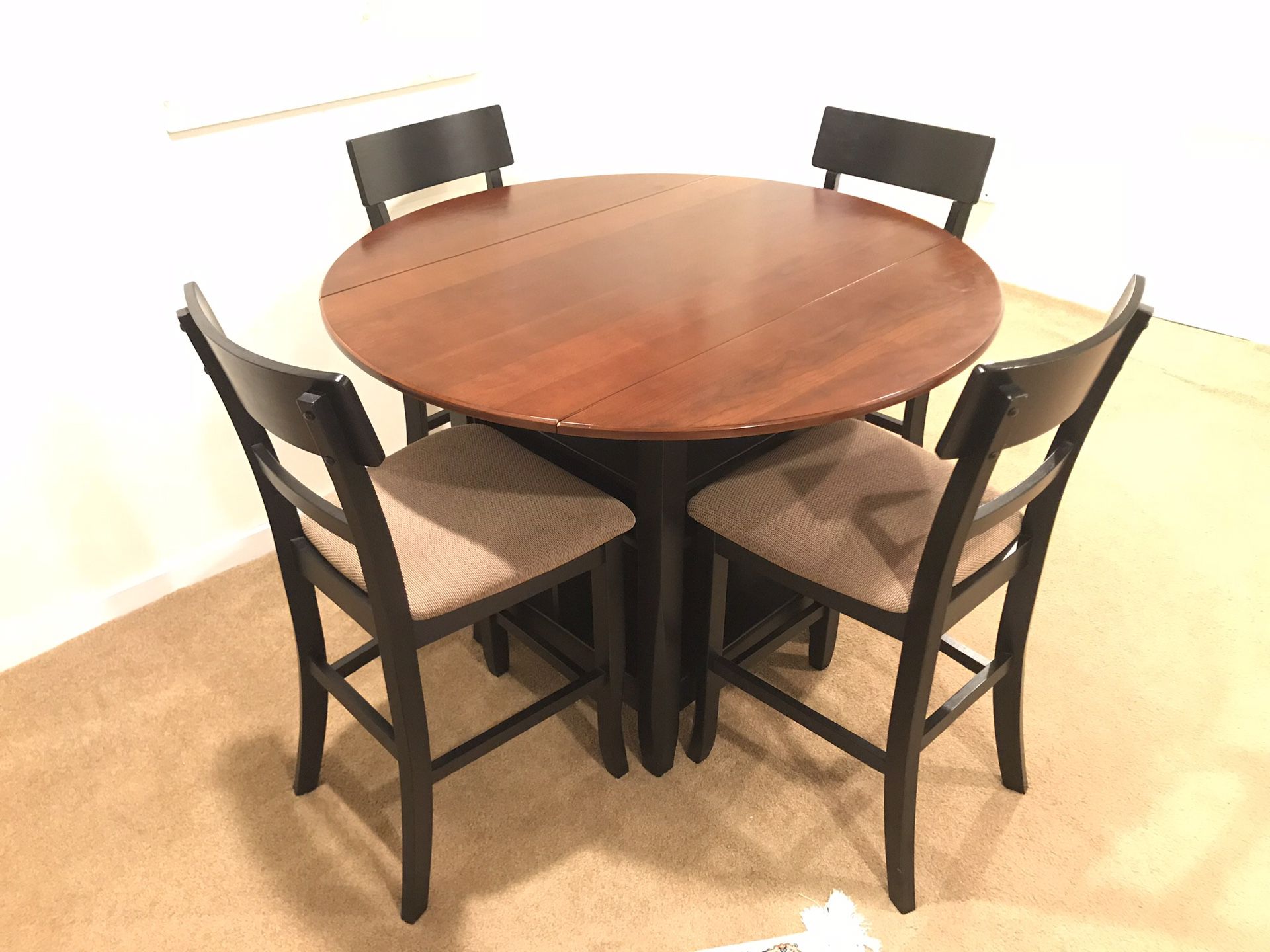 Dining Table Set - Round Drop Leaf