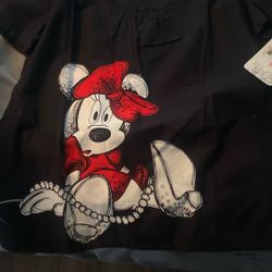 Disney Large Medical Scrub Top