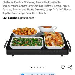 Chefman Electric Warming Tray