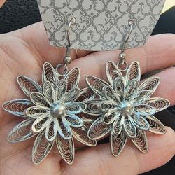 Silver Plated Earrings World Market Womens