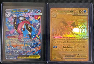 Mega Greninja EX Pokemon Cards 116/086 & 122/086