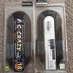 Geecrack G Crazy Bass Fishing Worms 18” NEW