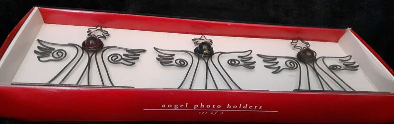 Pier 1 Imports Set of 3 Angel Photo Holders