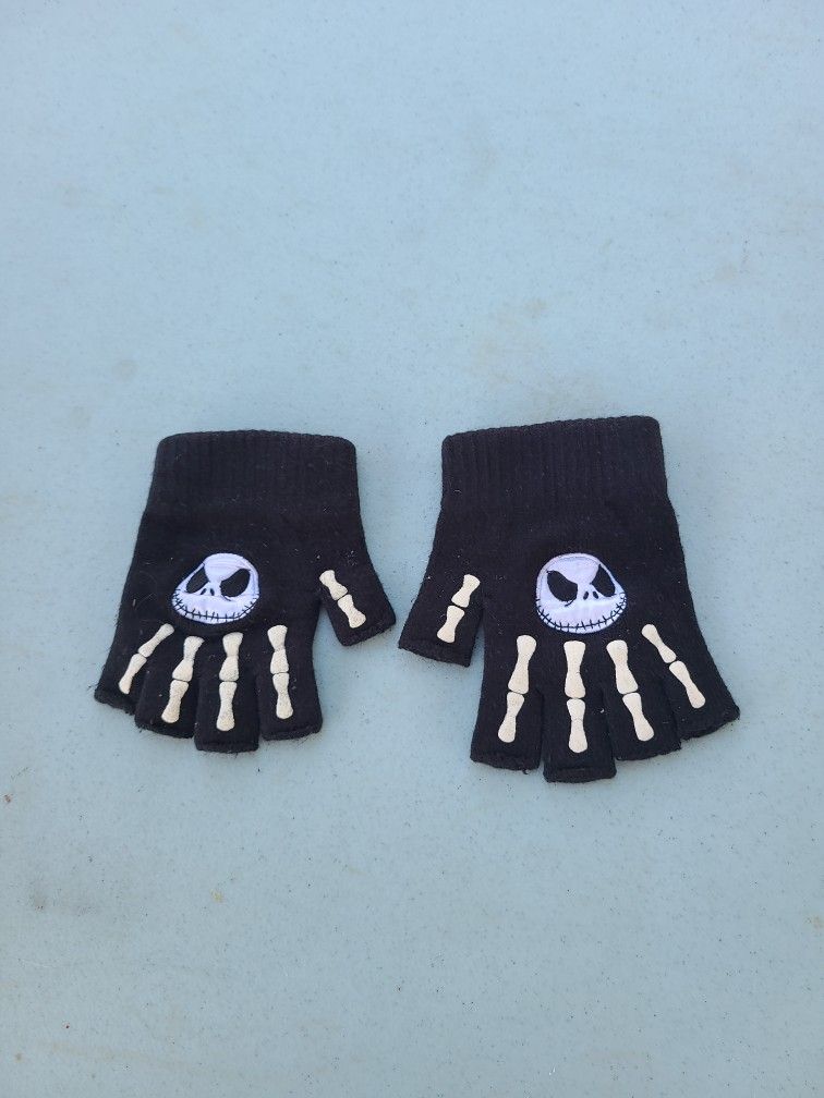 Vintage Jack Skellington Fingerless Gloves