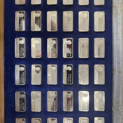 The Franklin Mint Presidential Ingot Collection / Silver Bars