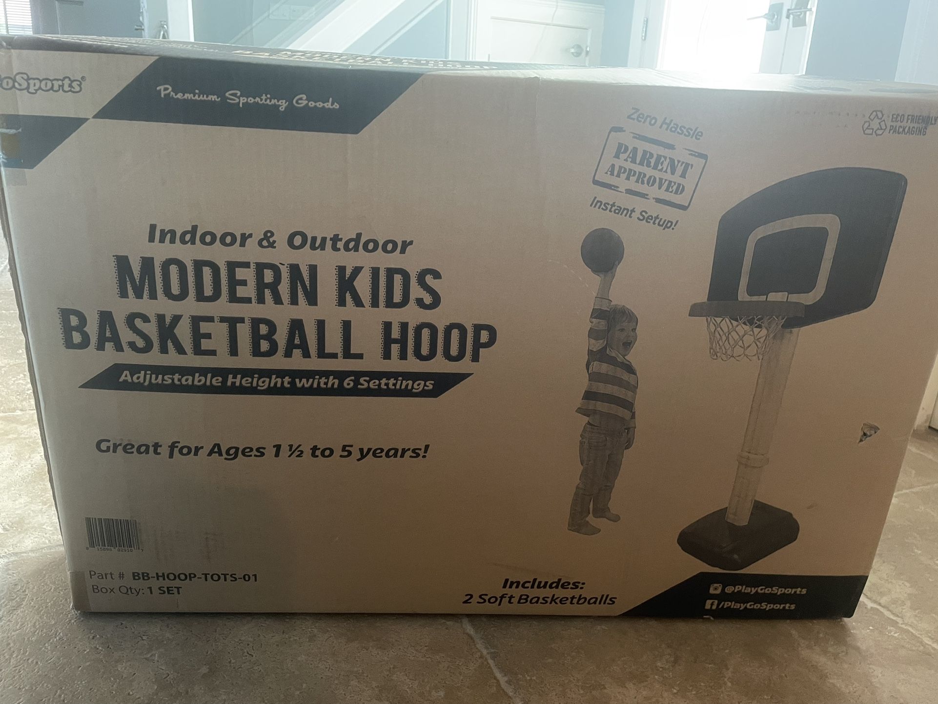 GoSports Modern Kids Basketball Hoop