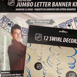 NHL Party Banner Decorations 