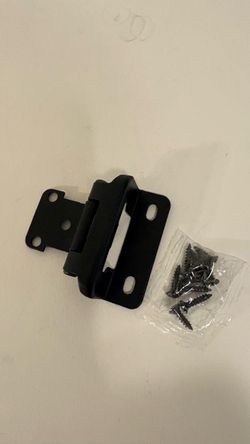 Black Cabinet Hinge with Screws  Bisagras de Gabinetes