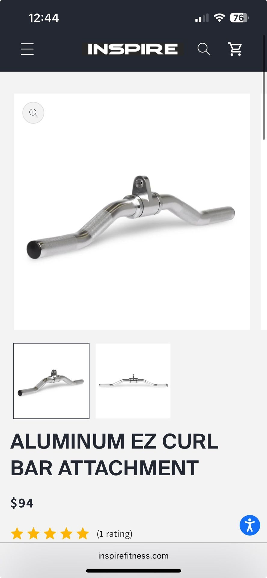 Curl Bar Attachment