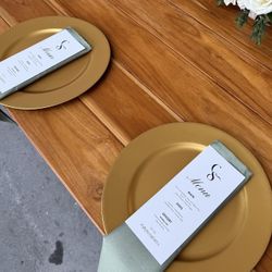 Gold Charger Plates 