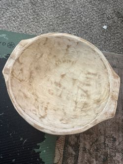 Newborn Photography Prop Wooden Bowl