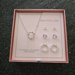 Earrings And Necklace Set