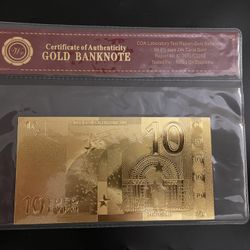 Gold Euro Collectible 