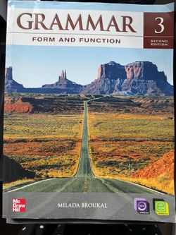Grammar Form and Function 3 Second Edition