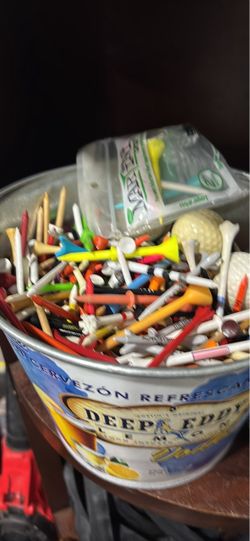 Golf, accessories books, bucket of tees gloves, Golf Balls, golf bags, and more prices start at five dollars