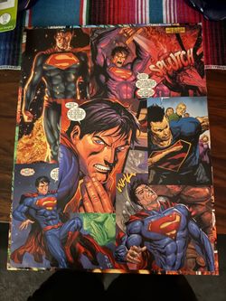 Superman comic book art
