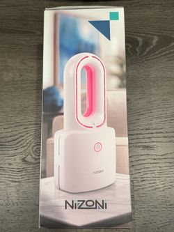 Bladeless fan with LED light